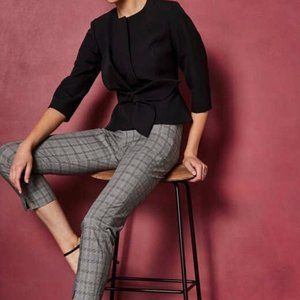 Womens Ted Baker Black  Jacket Flower Bow Blazer